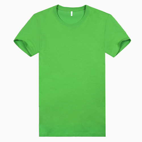 新款200g纤维棉草绿色文化衫(图4)