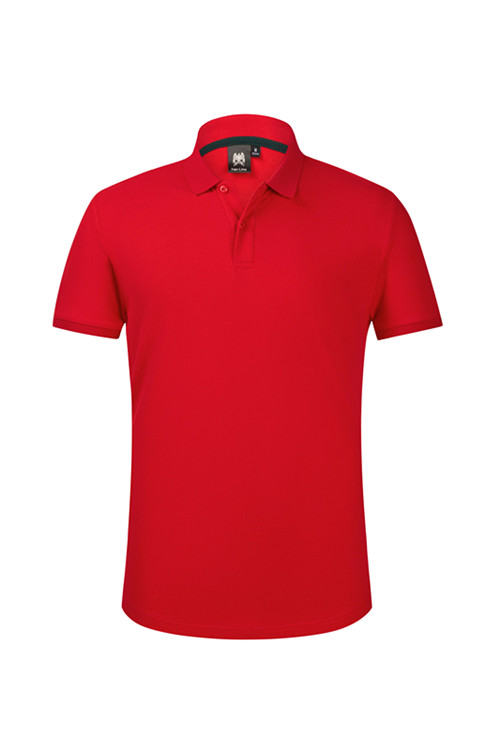 高档竹绒纤维棉T恤衫订制 大红色(图1)