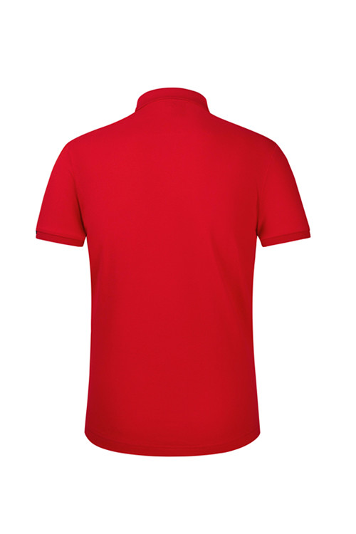 高档竹绒纤维棉T恤衫订制 大红色(图2)